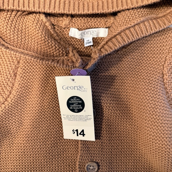George Baby Hooded Cardigan (unisex) - Picture 2 of 4